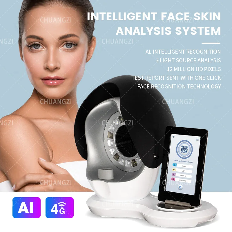 Face Skin Analyzer Precise Analysis Result Neo RF Al Technology Image Instrument Detector Magic Mirror Facial Analysis Machine - Image 4