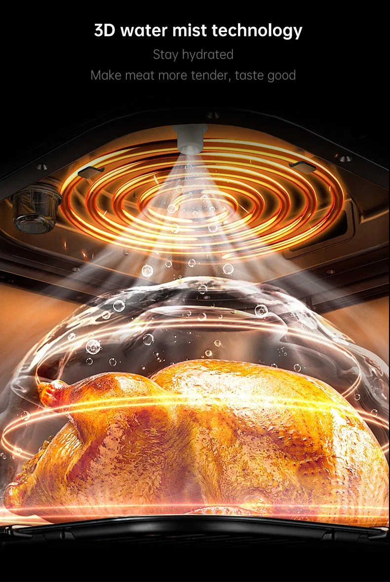Factory Direct 7L 220V Oil-Free Air Fryer with Grill 220V Oven - Image 6