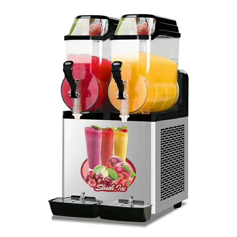 Factory Outlet Ice Cream Slush Machine Margarita Slush Maker 3 Tanks Commercial Slush Making Machine - Image 8