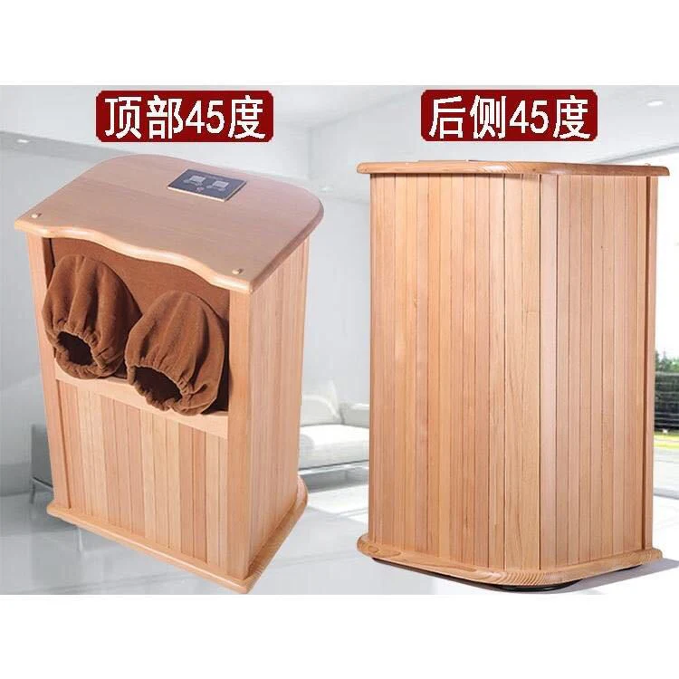 Far Infrared Biospectrum Energy Bucket Foot Bath Dry Sauna with Hemlock Wood Black Tourmaline Electric Stone - Image 3