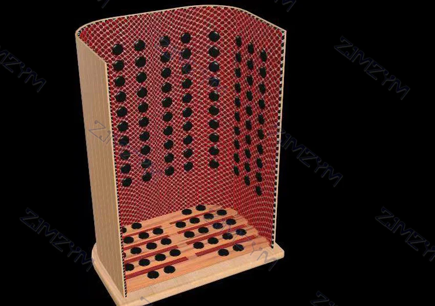 Far Infrared Biospectrum Energy Bucket Foot Bath Dry Sauna with Hemlock Wood Black Tourmaline Electric Stone - Image 4
