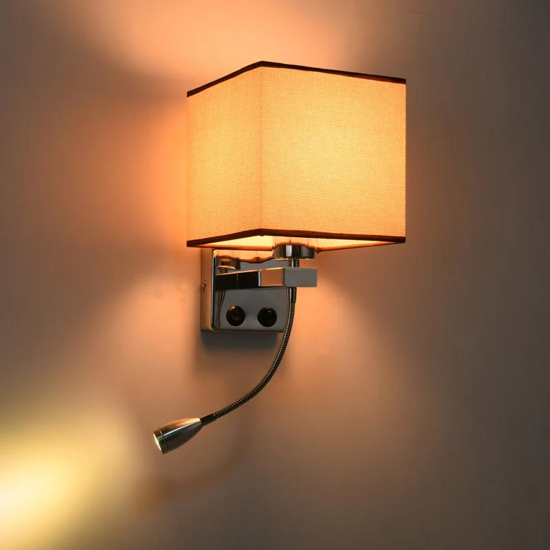 Fashion Modern LED Cloth Wall Lamp Home Sconce Light Hallway Bedroom Bedside Hotels Villa Lights ALI88 - Image 2