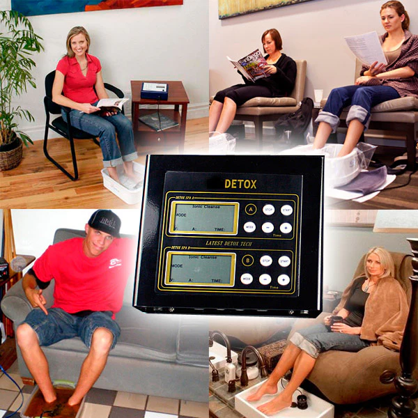 FDA Dual Ionic Foot Bath Detox Machine System Far Infrared Belt Two Ion Cleanse Array Foot Detox Spa Massager Two Person use - Image 8
