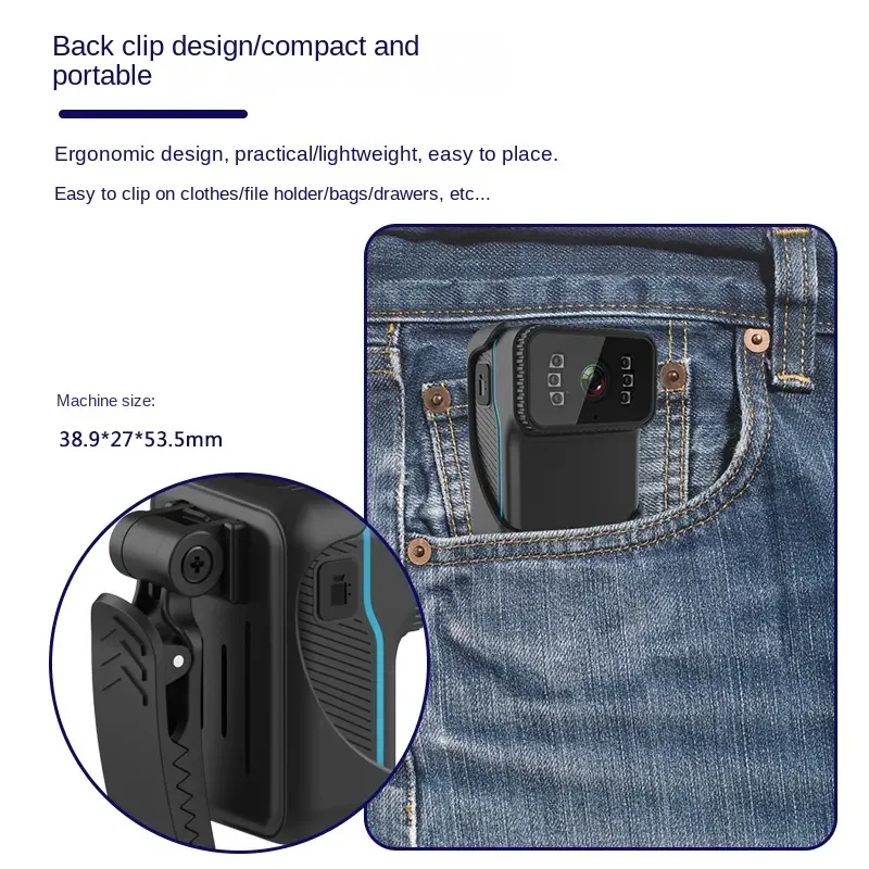 FHD 1080P Mini Action Camera Portable WiFi DV Camcorder Loop Recorder Waterproof Night Vision Cam MP4 Video Pocket Body Camcorde - Image 3