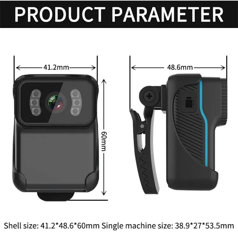 FHD 1080P Mini Action Camera Portable WiFi DV Camcorder Loop Recorder Waterproof Night Vision Cam MP4 Video Pocket Body Camcorde - Image 4