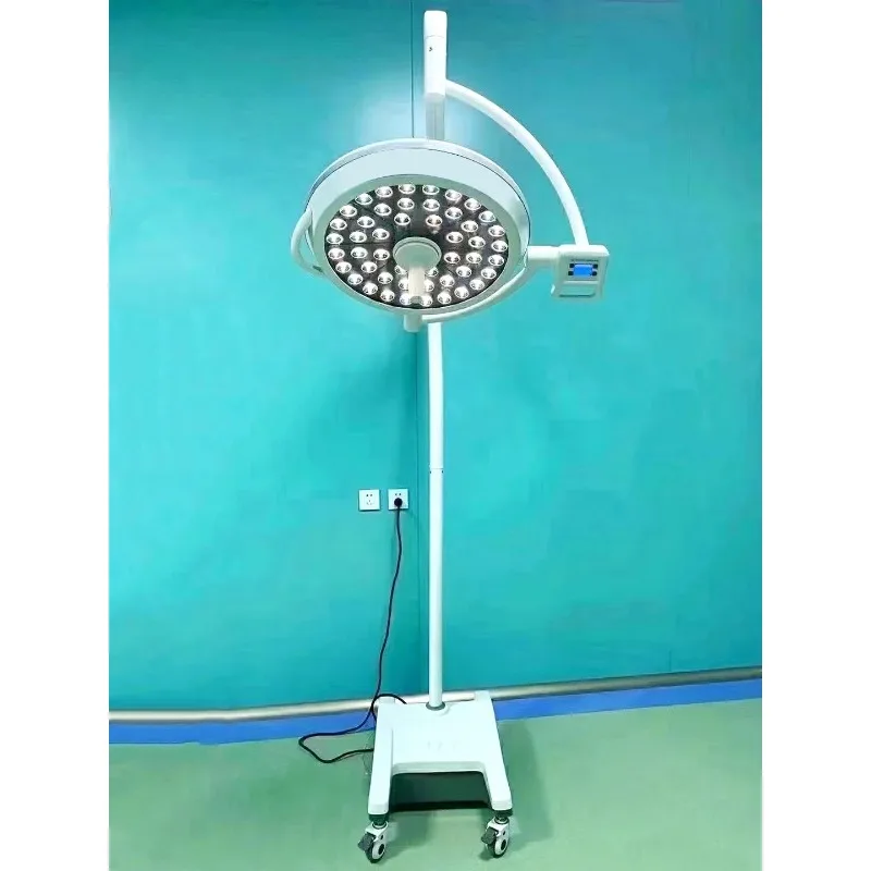 Floor Standing Veterinary Shadowless Light Deluxe Arm LED500 Operating Light Mobile Medical Shadowless Light for Sale - Image 4