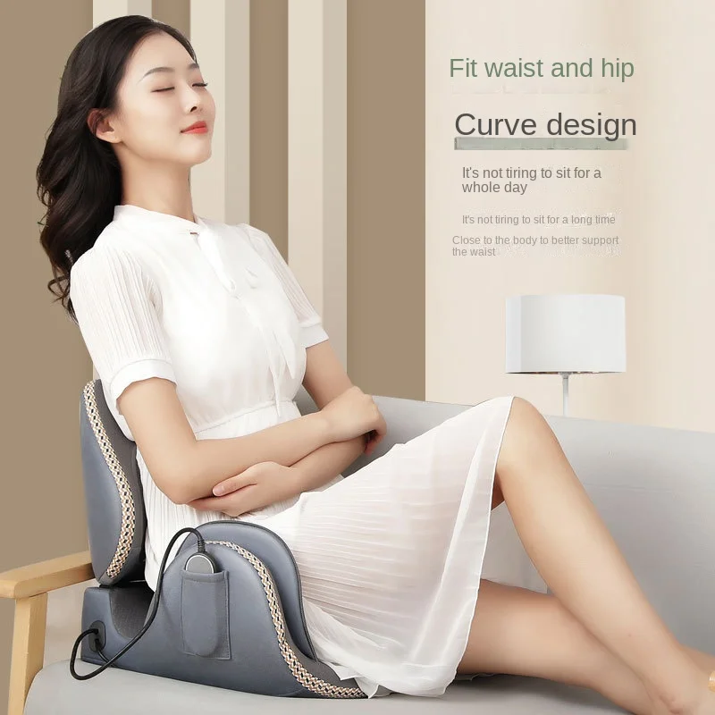 Foldable waist and buttocks integrated massage cushion, kneading waist, heating massage, airbag massage cushion - Image 5