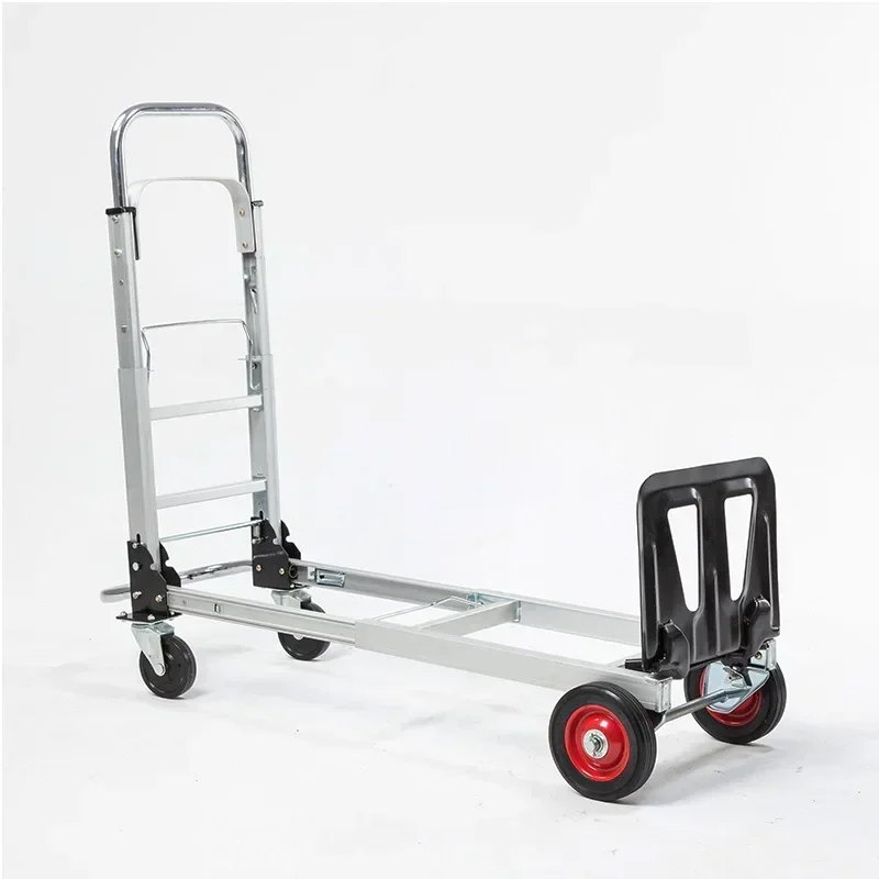 Folding Cargo Trolley, 100kg Load-bearing Capacity, Made of Metal , Suitable for Logistics Transportation, Multi-purpose - Image 2