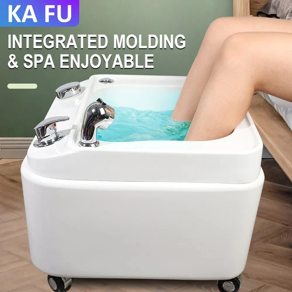 Footbath Foot Therapy Machine Beauty Salon Acrylic Massage Surf Light Spa Footbath Foot Therapy Bowl - Image 2