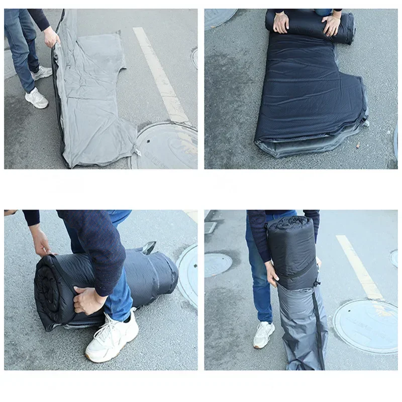 For Tesla Model 3 Model Y 2017-2024 Inflatable Air Mattress Outdoor Camping Inflatable Special Suede Fabric Car Travel Bed - Image 5