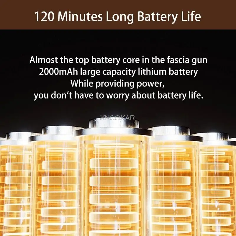 Four-Head Fascia Gun,6 Modes 20 Levels of Intensity for Whole Body Vibration,Deep High Frequency Muscle Relaxation - Image 6