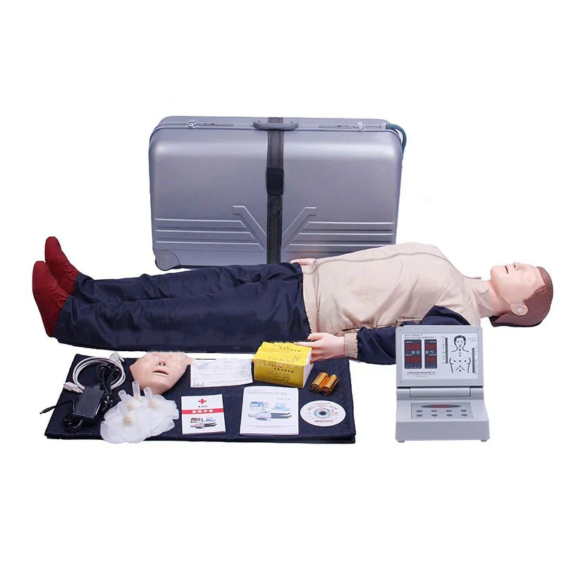 CPR480 Full Body Adult CPR Manikin Mannequin CPR Emergency Training Simulator Artificial Respiration Training Dummy Medical Training Model