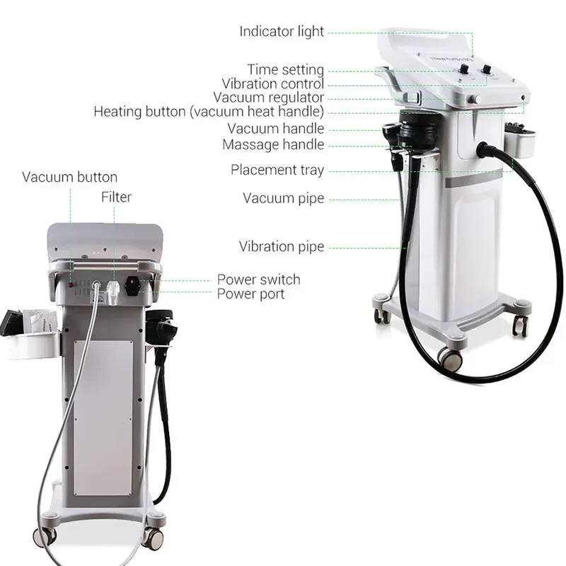 G5 High Frequency Vibrating Body  Weight Reduce Slimming Massager Fitness Cellulite Fat Reduce 8G Vacuum Heating Turbo G8 Device - Image 6