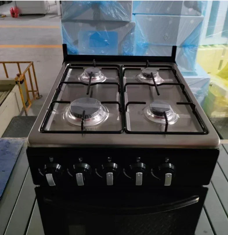 Gas Stove 4 Burners Kitchen Family Baking Cooking Appliances Gas Range Free Standing 50L Oven with Grill Four Burners Gas Stove - Image 2