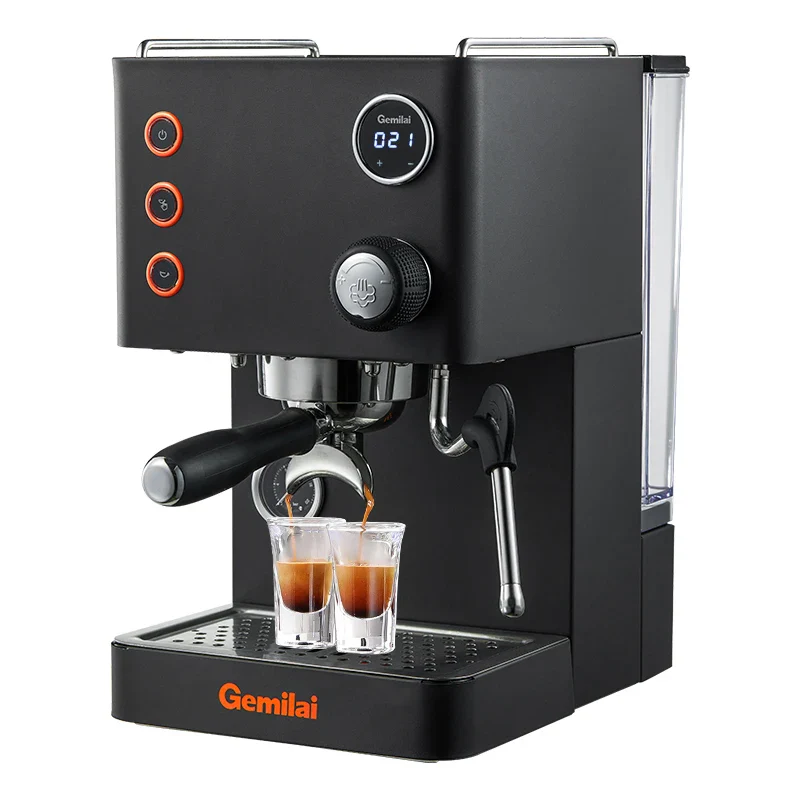 Gemilai CRM3007L Luxury 2 In 1 With Milk Frother Small Professional Latte Cappuccino Espresso Coffee Maker Machine - Image 4