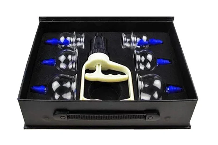Glass vacuum cupping device 8 cans household exhaust type gun cupping 6cm 5cm 4cm 3.5cm - Image 3
