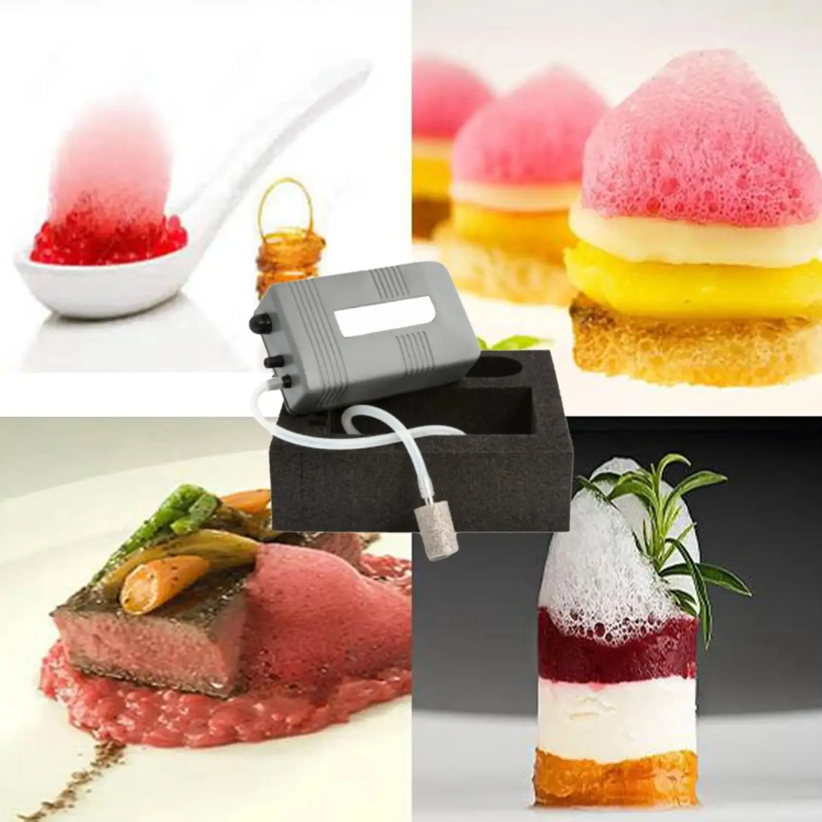 Gourmet Foam Machine Household Chef Cooking Tool Portable Food Bubble Maker for Cocktail Meat Drinks BBQ - Image 2