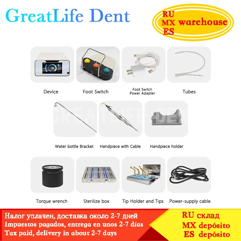 GreatLife Dent Refine AI-Bone II Endo Perio Surgical Equipment LED Handpiece Surgery Bone Knife LED Ultrasonic Bone Cutter - Image 6