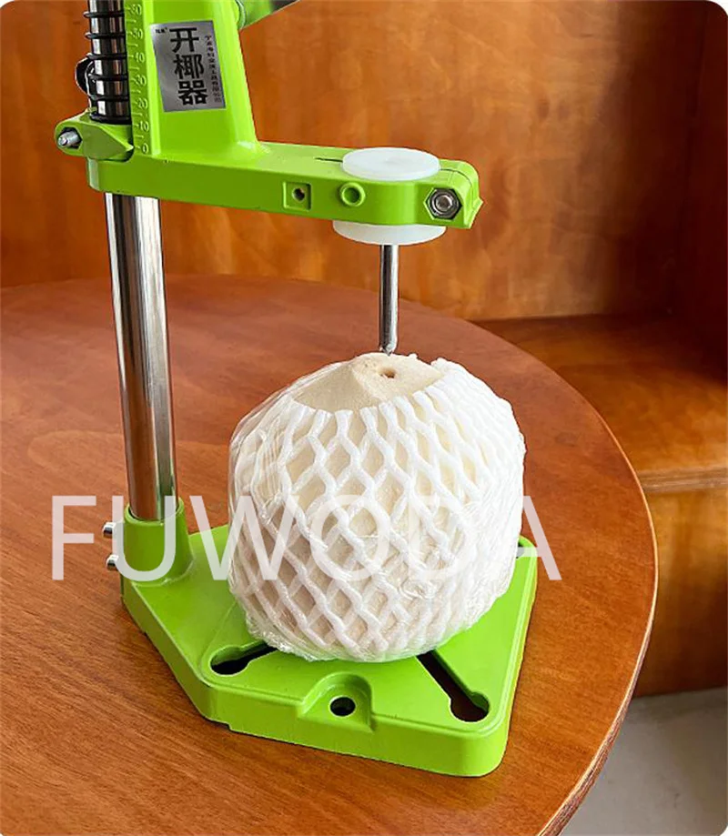 Green Coconut Punching Machine Fruit Open Drilling Knife Stainless Steel Manual Coconut Cap Opener Coconut Shell Opening Tool - Image 7