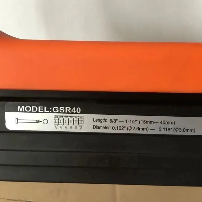 GSR40A Adjustable Cordless Fast Gas Nailer Air Nailer for Woodworking Concrete Door and Window Trough Decorative Fixed Nailer  N - Image 5
