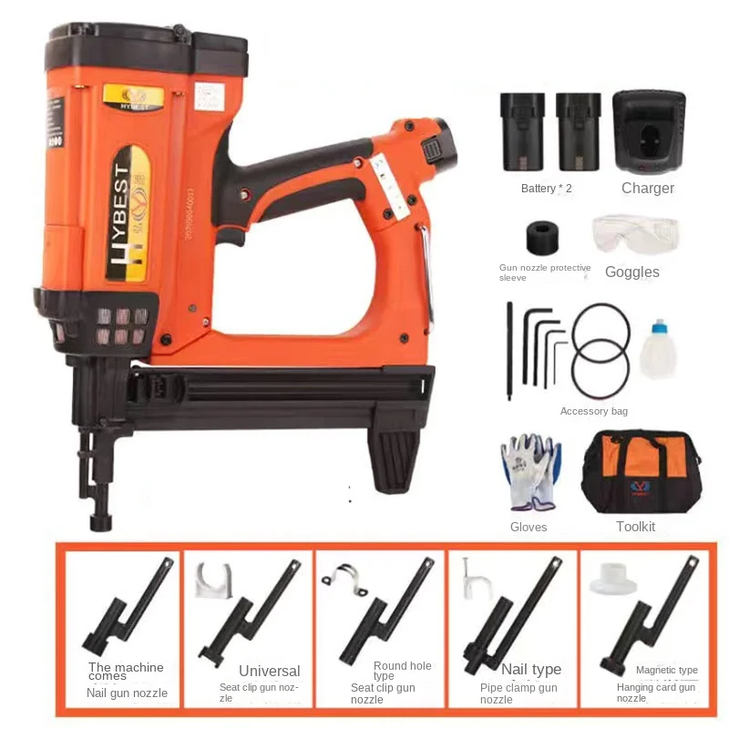 GSR40A Adjustable Cordless Fast Gas Nailer Air Nailer for Woodworking Concrete Door and Window Trough Decorative Fixed Nailer  N - Image 7