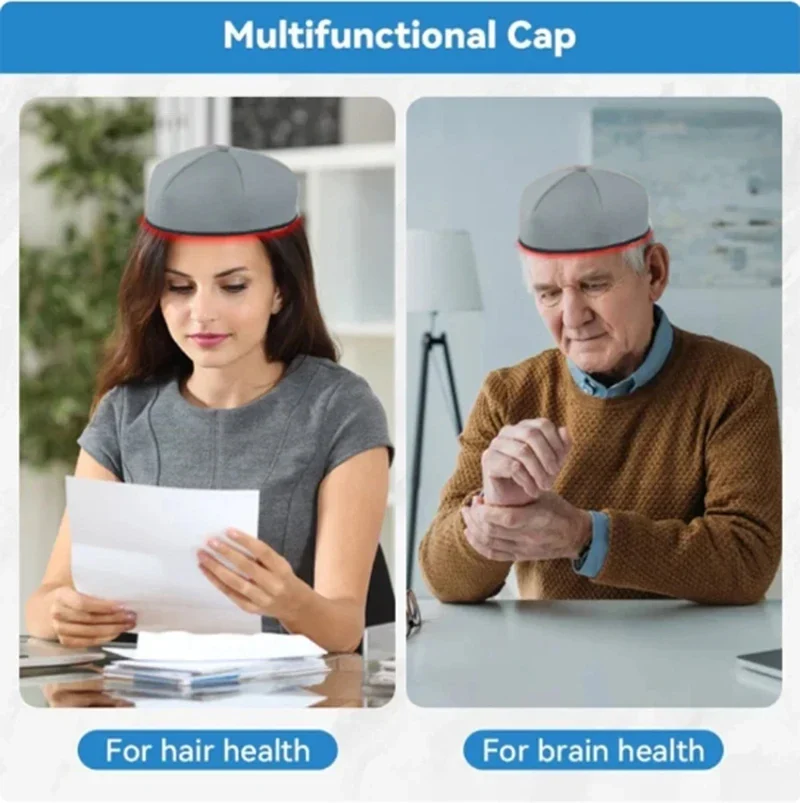 Hair Growth Cap Red Light Therapy Devices LED Hair Loss Cap Treatments Hair Regrowth Helmet Hair Care Anti-hair Loss Improvement - Image 6