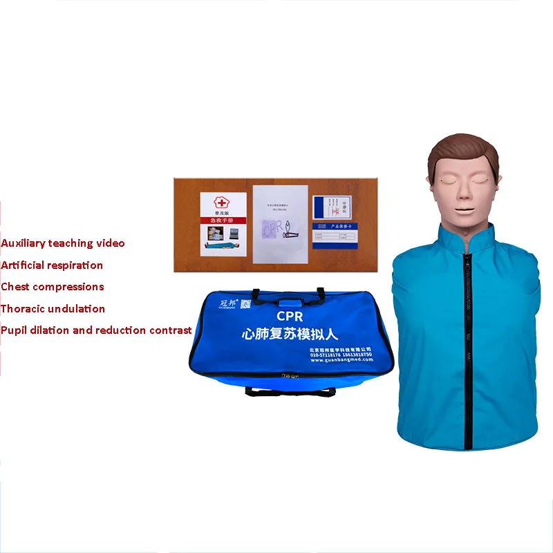Half Body Adult CPR Training Manikin Nursing Training Mannequin Teaching Model First Aid Training Dummy - Image 3