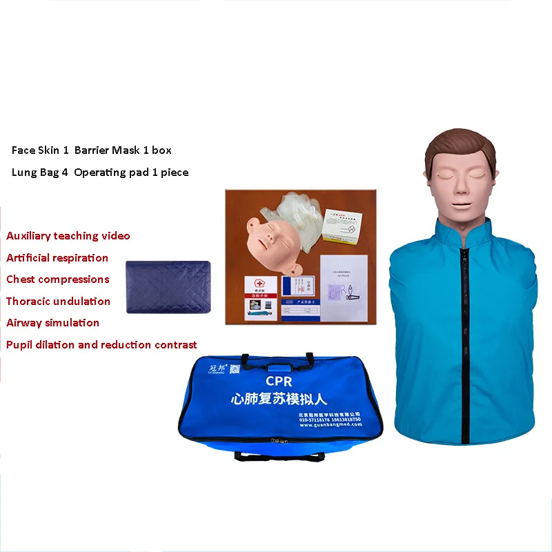 Half Body Adult CPR Training Manikin Nursing Training Mannequin Teaching Model First Aid Training Dummy - Image 4