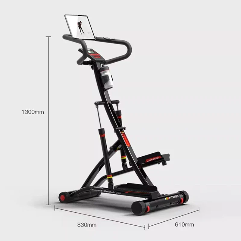 HARISON HR-309eco Stepper w/Handlebar, Extended Step Range Machine for Climbing Exercise, Compact, Height-Adjustable, Low-Impact & Optional App - Image 2