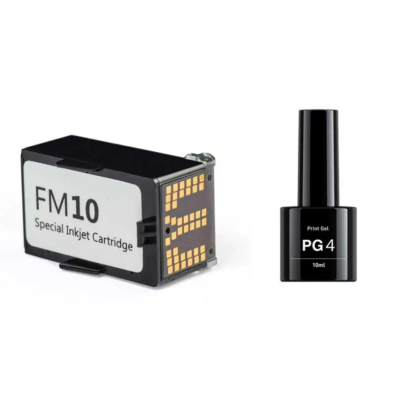HD Ink Cartridge FM10 For O'2NAILS Nail Printer M1, H1 And Printer Gel PG4 PG0 NM Nail Mask Top Gel Base Gel Combination Set - Image 11