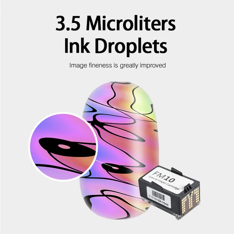 HD Ink Cartridge FM10 For O'2NAILS Nail Printer M1, H1 And Printer Gel PG4 PG0 NM Nail Mask Top Gel Base Gel Combination Set - Image 3