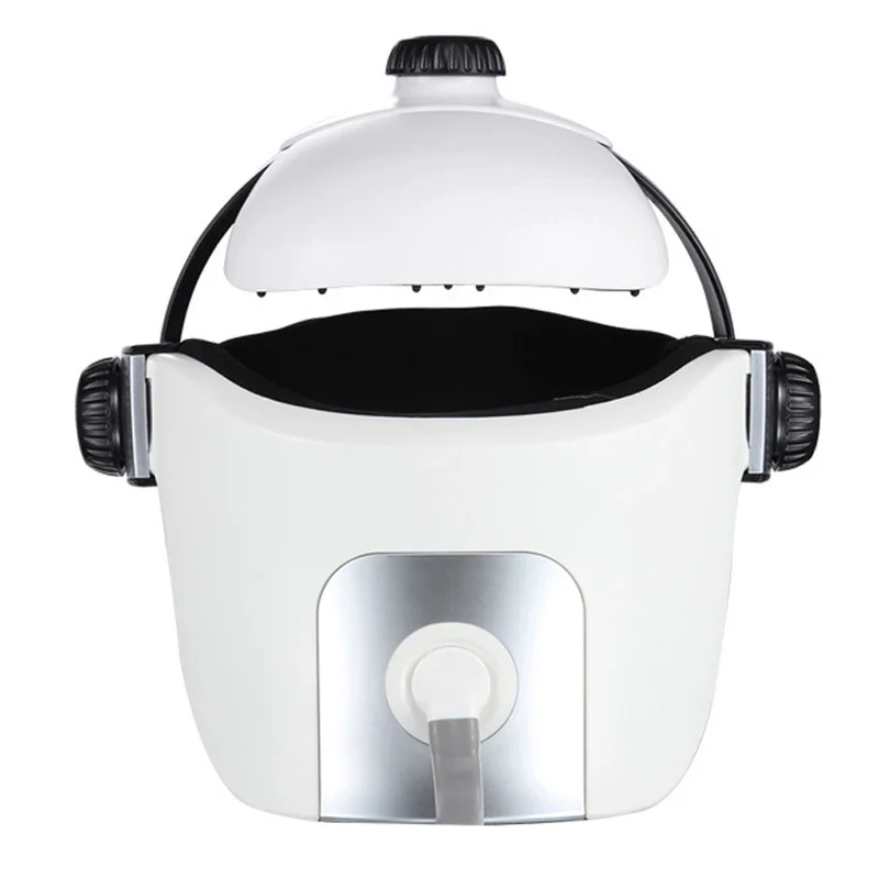 Head Massager Eye Massager 2 in 1 Relieve Stress Promote Sleep Music Massage Helmet Automatic Infrared Pressure Head Massager - Image 5