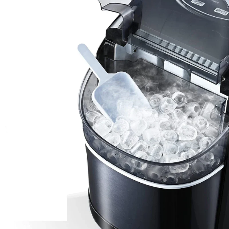 HICON Electric Ice Maker 15KG/24H Bullet Cylindrical Home Ice Cube Making Machine Countertop For Commercial Small Milk Tea Shop - Image 2