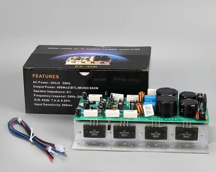 HIFI High Power Audio Amplifier Board 450W+450W Stereo Stage AMP Mono 800W 8pcs Sanken Chip - Image 6