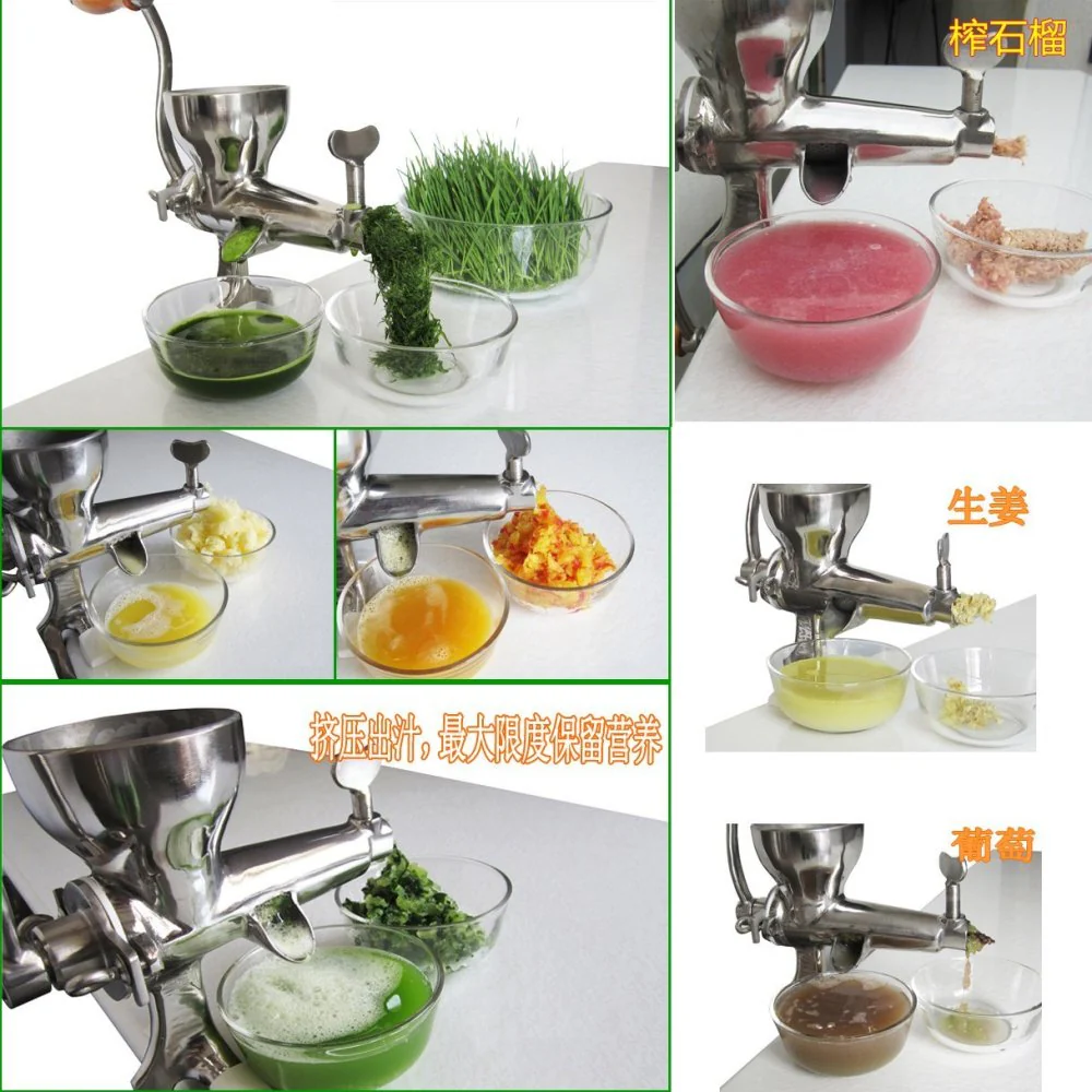 High quality 304 stainless steel Manual WheatGrass Juicer,healthy wheat grass juicer, Safe non-toxic materials - Image 4