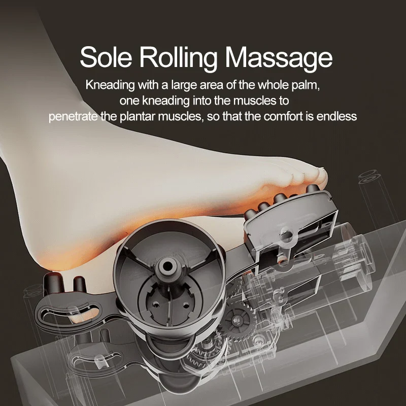 High Quality Air Pressure Electric Hot Heater Foot Massager Machine Vibrate Roller Bath Kneading Leg Foot Full Wrap Massage - Image 4
