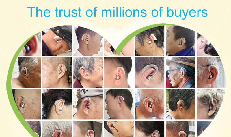 Digital Invisible Hearing Aid Aids Behind The Ears Portable Wireless Rechargeable Ear Sound Amplifier - Image 6