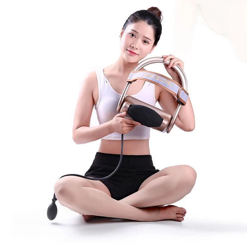 High quality Portable Pneumatic cervical vertebra tractor home health care toolNeck posture pump Neck spine traction - Image 3