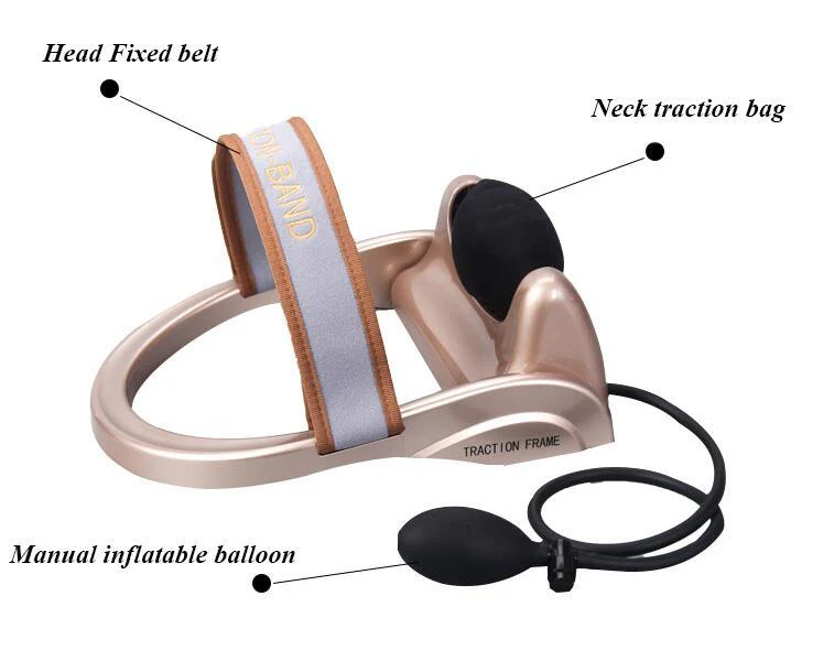 High quality Portable Pneumatic cervical vertebra tractor home health care toolNeck posture pump Neck spine traction - Image 4