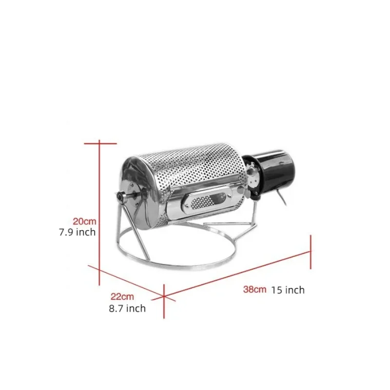 Home Stainless Steel Small Coffee Bean Roaster Baking Bean Machine Electric Dry Fruit Stir-Fry Machine Stir-Fry Bean Machine - Image 4