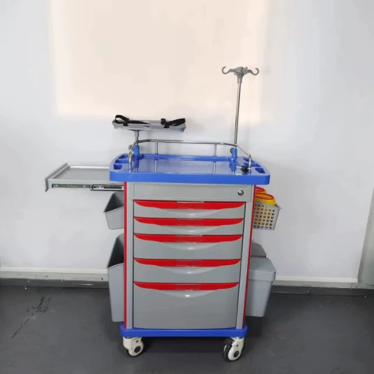 Hospital Abs Medical Emergency Trolley Hospital Drug Cart - Image 3
