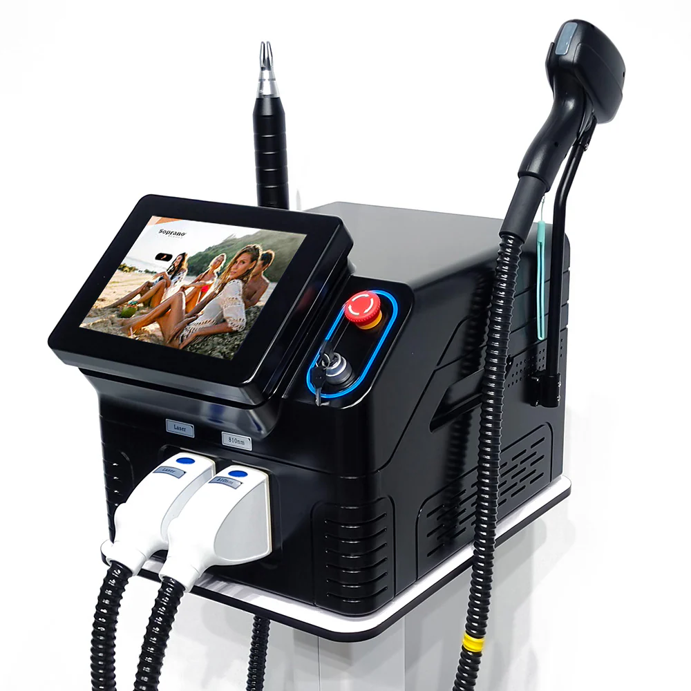 2 in 1 1200w 2000w 808Laser Diode Laser 755 808 1064nm Tattoo Removal IPL Laser Hair Removal