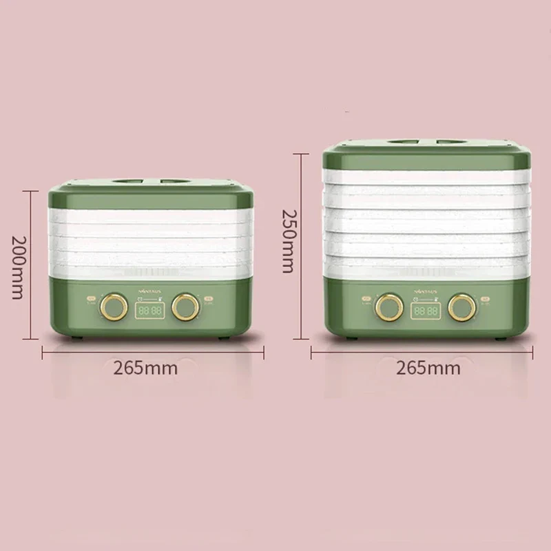 Household 220V 5-layer Smart Fruit Dryer Food Dehydrator Multi-functional Meat Tea Dehydration Pet Snack Food Dehydration Dryer - Image 6