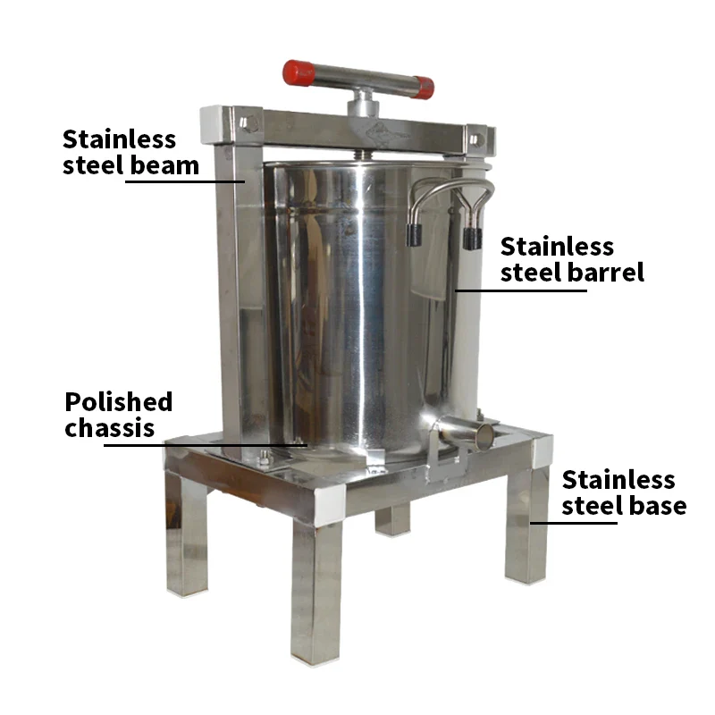 Household Honey Press Machine Stainless Steel Beeswax Honey Machine Honey Machine Water Dispenser Beekeeping Household Tools - Image 3