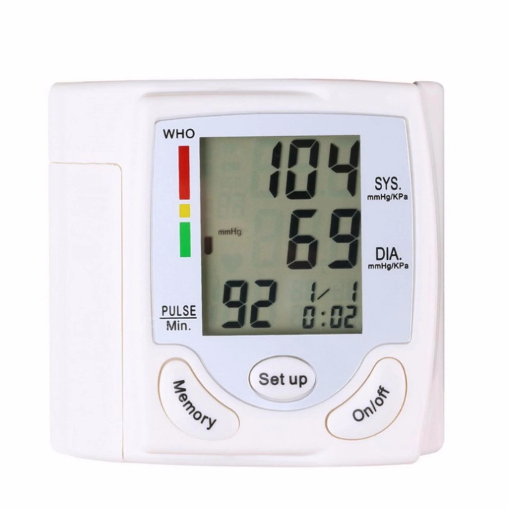 Household measure blood pressure device Full Automatic Sphygmomanometer Electronic Wrist Blood Pressure and heart rate Monitor - Image 4