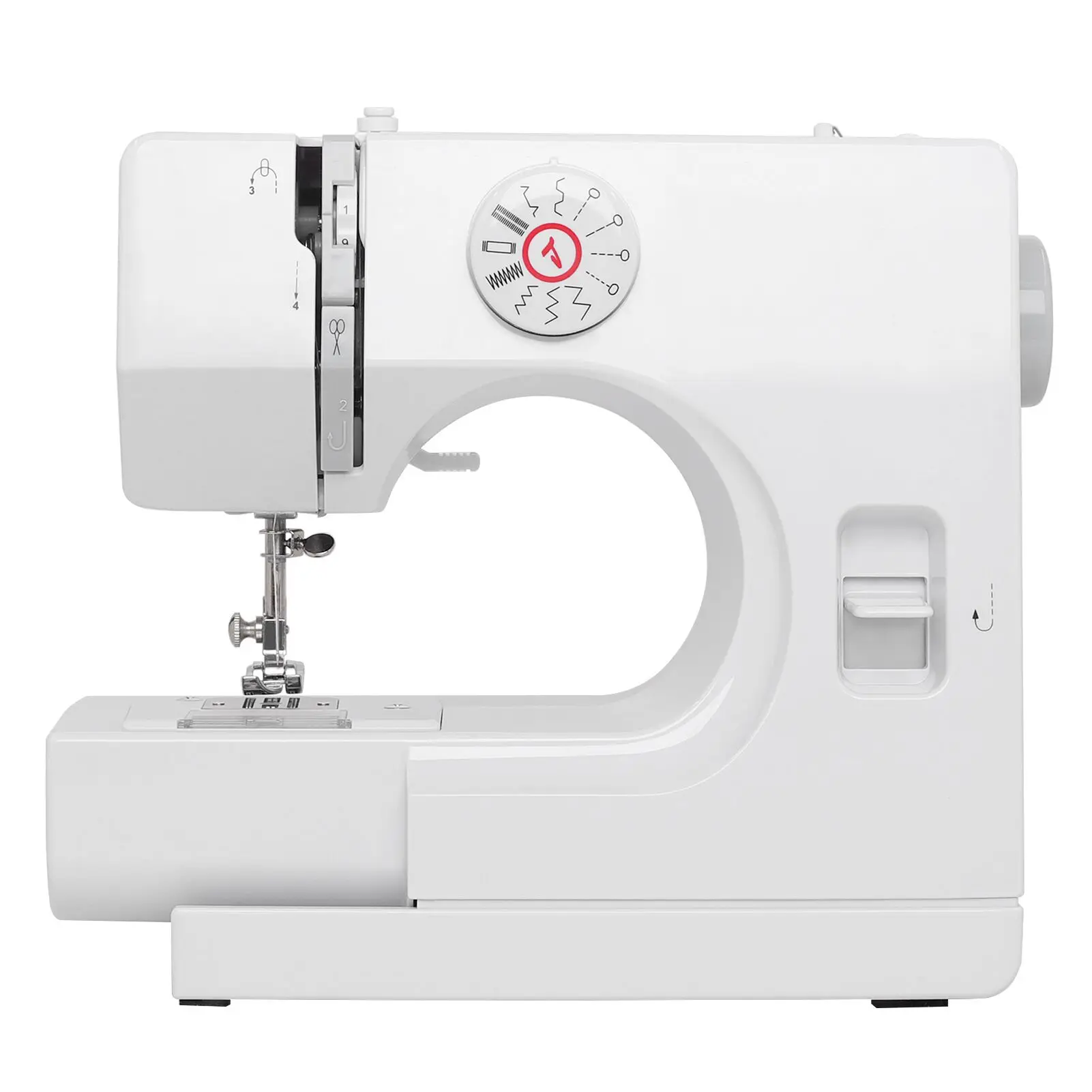 Household Sewing Machine Portable Electric Sewing Machines with 12 Built-in Stitch Patterns Light Adjustable Speed Control - Image 2