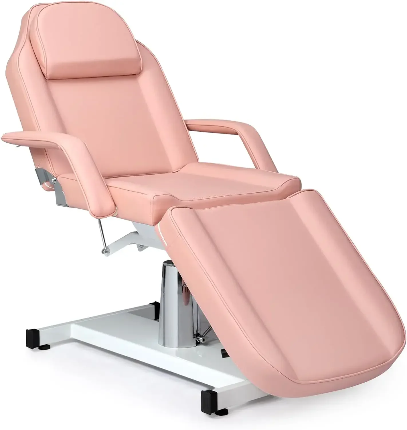 Hydraulic Facial Bed Massage Table, Multi-Purpose 3-Section Tattoo Chair Esthetician Bed, Adjustable Beauty Salon Spa E - Image 6