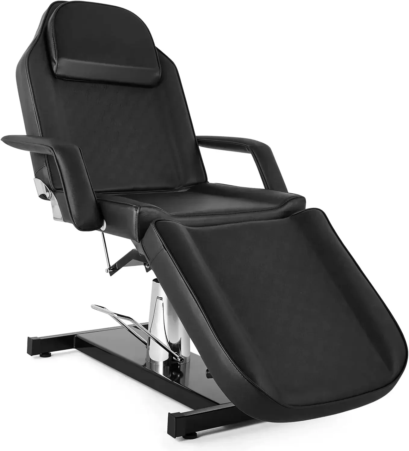 Hydraulic Facial Bed Massage Table, Multi-Purpose 3-Section Tattoo Chair Esthetician Bed, Adjustable Beauty Salon Spa E - Image 7