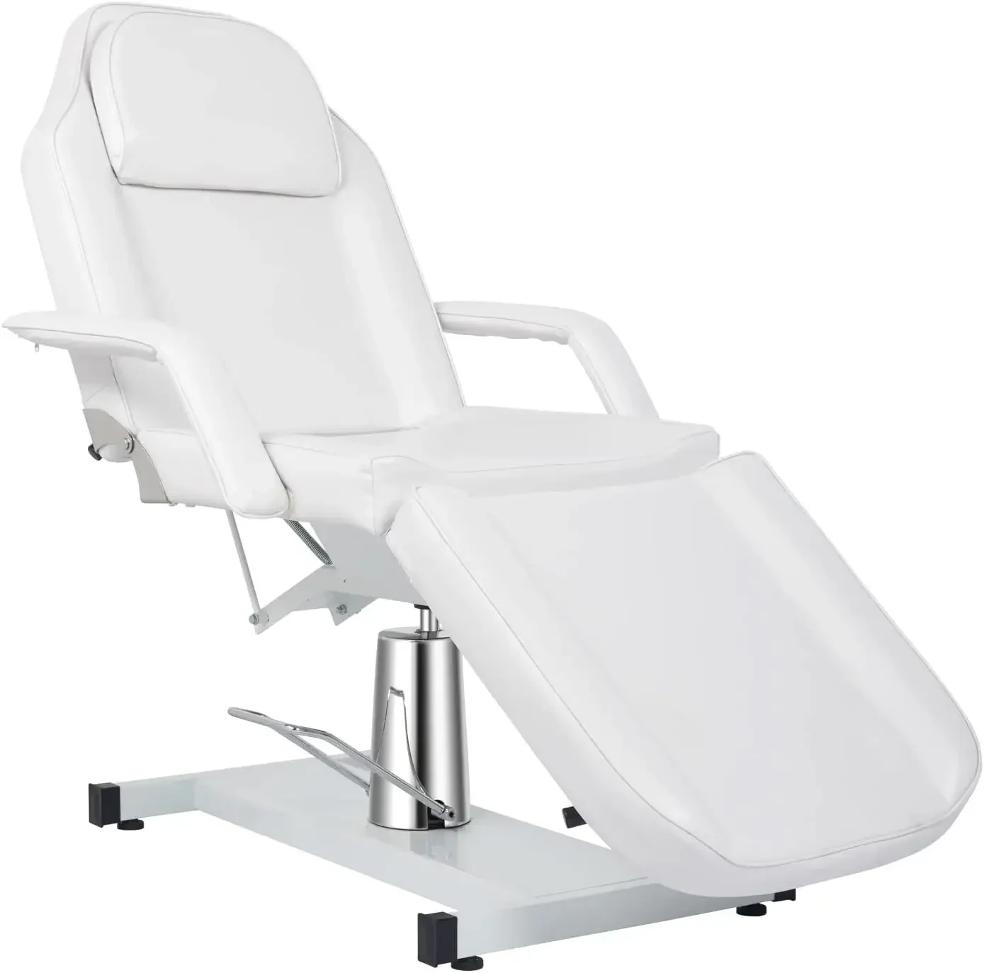 Hydraulic Facial Bed Massage Table, Multi-Purpose 3-Section Tattoo Chair Esthetician Bed, Adjustable Beauty Salon Spa E - Image 8