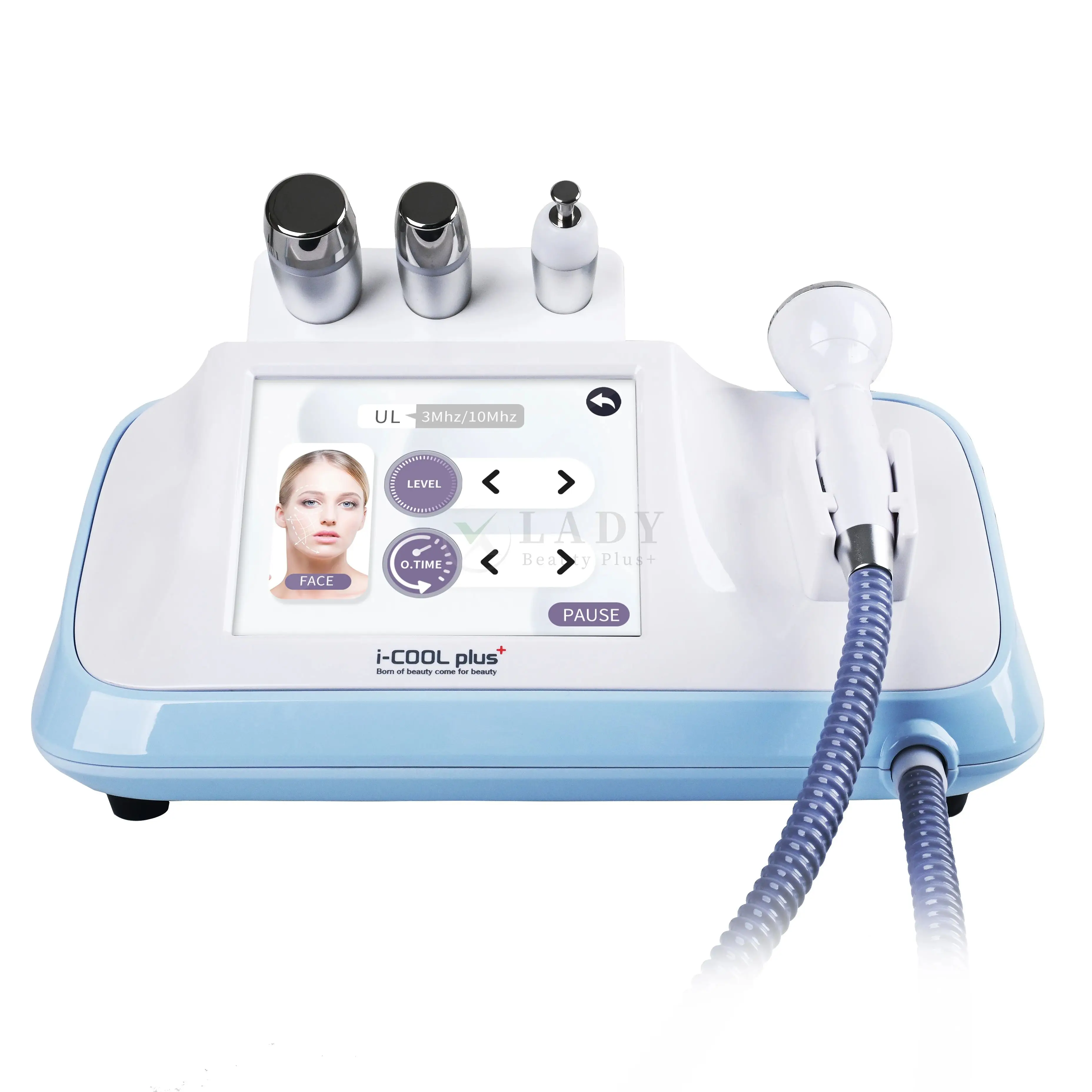 i-COOL plus Professional 3/10MHZ 1/3MHZ 4MHZ Skin Tightening Neck Lift Face Lifting Beauty Machine - Image 2